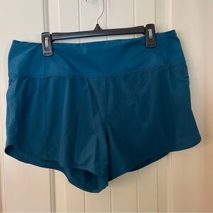 Athleta Running Free 3.5” Short, Sz L, Deep Teal